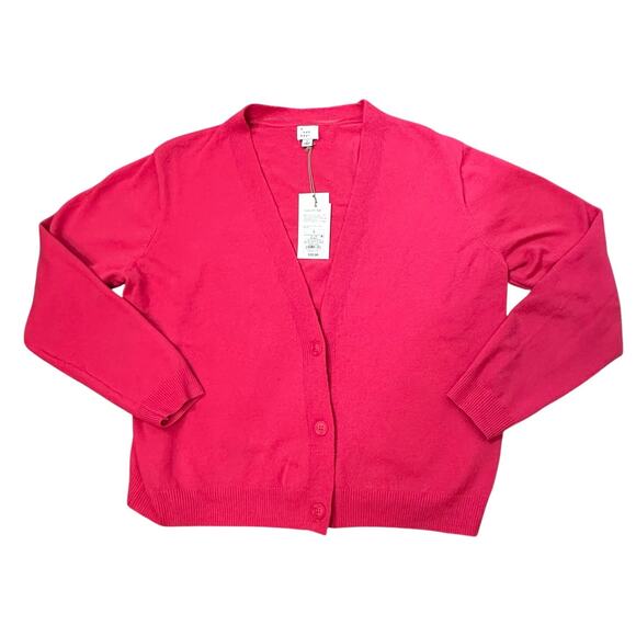 a new day Sweaters - A New Day Hot Pink Button-Front Cardigan Sweater Women’s Large NWT